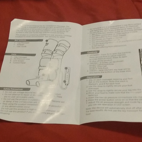 Feet air compression massager - Picture 5 of 13